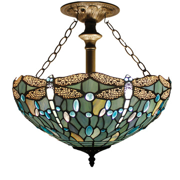 Werfactory® Tiffany Ceiling Lamp 16 Inch